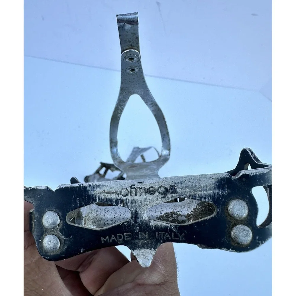 Vintage‎ Ofmega Black Mistral Pedals and Christophe Clips - Used